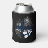 Finnland-Flagge Dosenkühler (Kanne Rückseite)