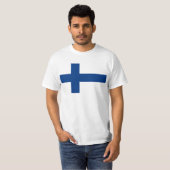 Finnland Flagge FI T-Shirt (Vorne ganz)