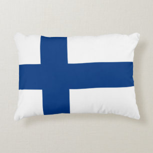 Finnland Flagge Finnisch Patriotisch Dekokissen