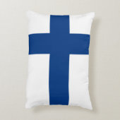Finnland Flagge Finnisch Patriotisch Dekokissen (Rückseite(Vertikal))