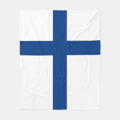 Finnland-Flagge Fleecedecke (Vorderseite)