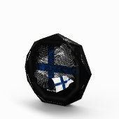 Finnland-Flagge Fotoblock (Rechts)