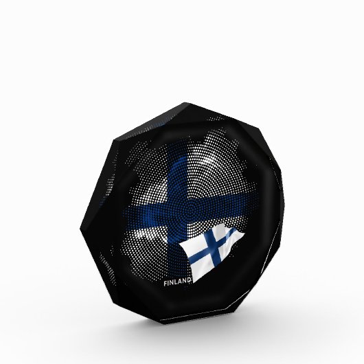 Finnland-Flagge Fotoblock (Links)