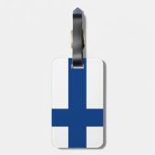 Finnland-Flagge Gepäckanhänger (Rückseite vertikal)