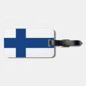 Finnland-Flagge Gepäckanhänger (Rückseite horizontal)