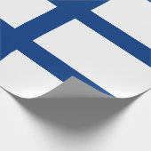 Finnland-Flagge Geschenkpapier (Ecke)