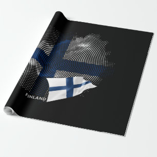 Finnland-Flagge Geschenkpapier