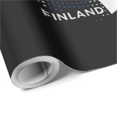 Finnland-Flagge Geschenkpapier (Rolleneckpunkt)