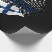 Finnland-Flagge Geschenkpapier (Ecke)