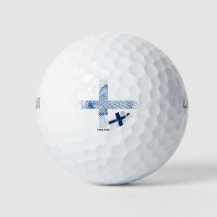 Finnland-Flagge Golfball