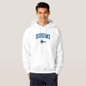 Finnland + Flagge Hoodie (Vorne ganz)