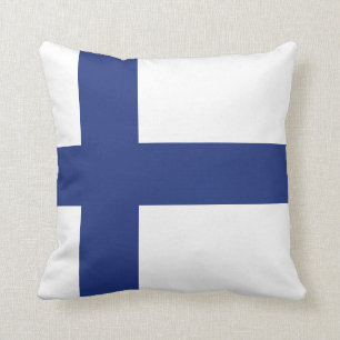 Finnland-Flagge Kissen