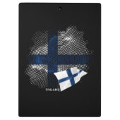 Finnland-Flagge Klemmbrett (Rückseite)