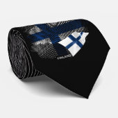 Finnland-Flagge Krawatte (Gerollt)