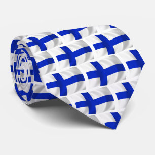 Finnland-Flagge-Krawatte Krawatte