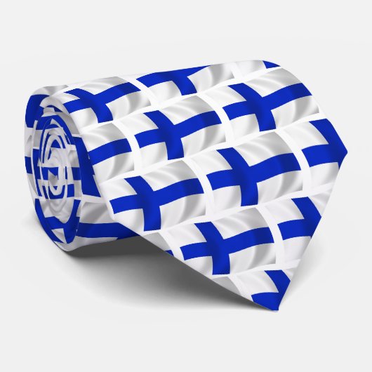 Finnland-Flagge-Krawatte Krawatte (Gerollt)