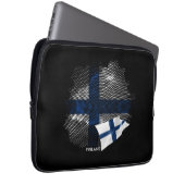 Finnland-Flagge Laptopschutzhülle (Vorne Rechts)