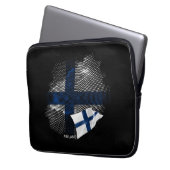 Finnland-Flagge Laptopschutzhülle (Vorderseite Links)