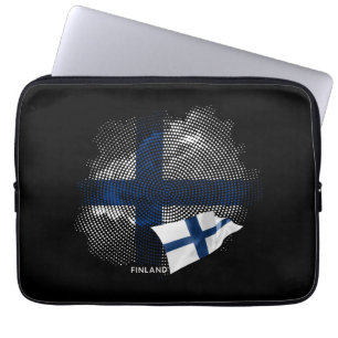 Finnland-Flagge Laptopschutzhülle
