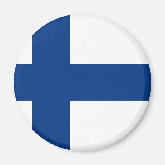 Finnland-Flagge Magnet (Vorne)