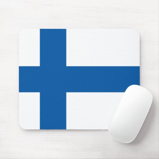 Finnland-Flagge Mousepad (Mit Mouse)