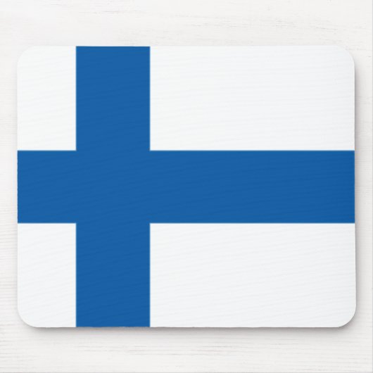Finnland-Flagge Mousepad (Vorne)