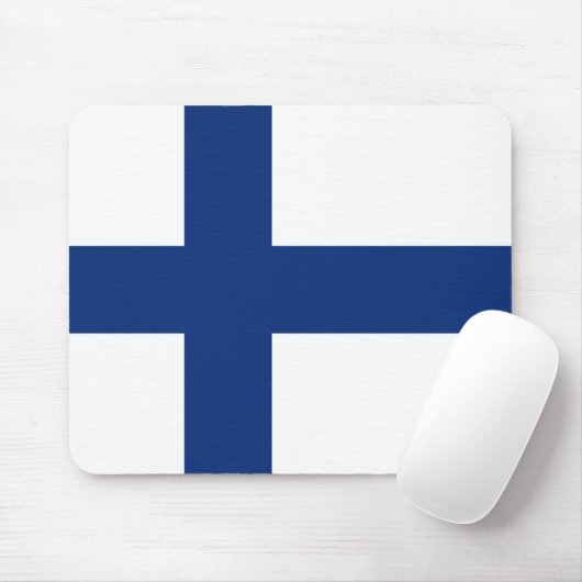 Finnland-Flagge Mousepad (Mit Mouse)