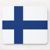 Finnland-Flagge Mousepad (Vorne)