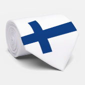 Finnland flagge Neck Tie Krawatte (Gerollt)