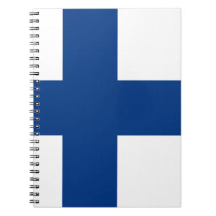 Finnland-Flagge Notizblock