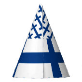 Finnland-Flagge Partyhütchen (Rückseite)