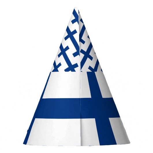 Finnland-Flagge Partyhütchen (Rückseite)