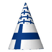 Finnland-Flagge Partyhütchen (Vorderseite)