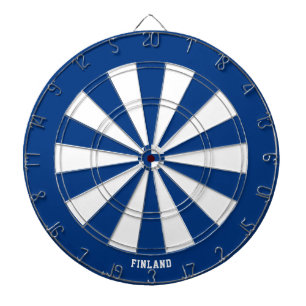 Finnland Flagge Patriot's Bullseye Dartscheibe