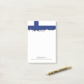 Finnland-Flagge Post-it Klebezettel (Auf Schreibtisch)