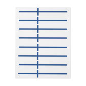 Finnland-Flagge Rundum-Adressaufkleber (Bogen)