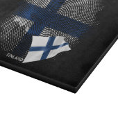 Finnland-Flagge Schneidebrett (Ecke)