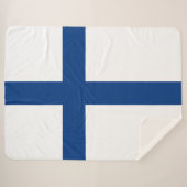 Finnland-Flagge Sherpadecke (Vorderseite (Horizontal))