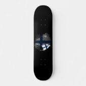 Finnland-Flagge Skateboard (Vorne)