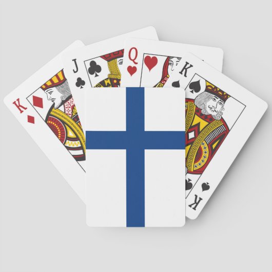 Finnland-Flagge Spielkarten (Rückseite)