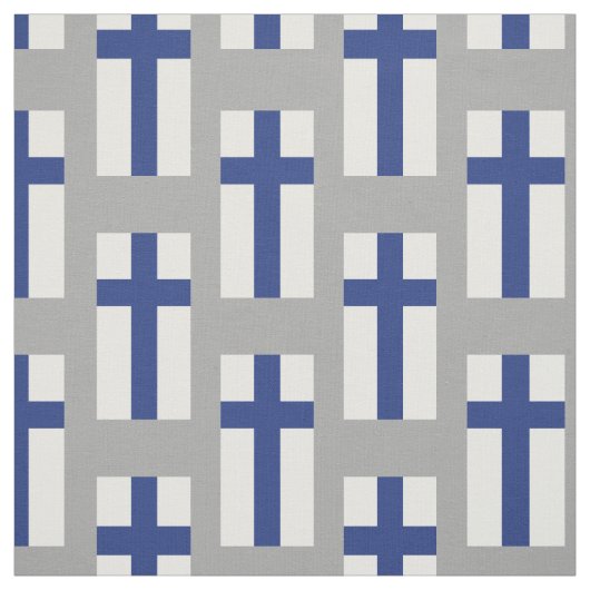 Finnland-Flagge Stoff (Muster)