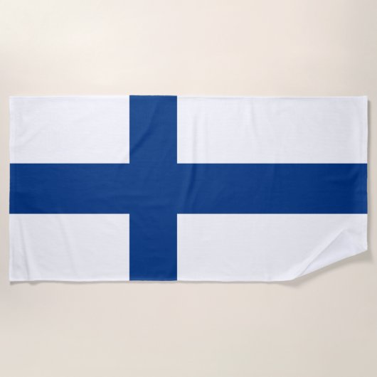 Finnland-Flagge Strandtuch (Vorderseite)