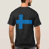 Finnland-Flagge T-Shirt (Rückseite)