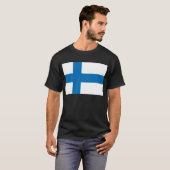 Finnland-Flagge T-Shirt (Vorne ganz)
