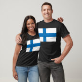 Finnland-Flagge T-Shirt (Unisex)