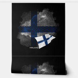 Finnland-Flagge Tapete