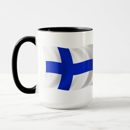 Finnland Flagge Tasse (Links)