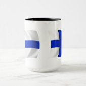 Finnland Flagge Tasse (Zentrum)