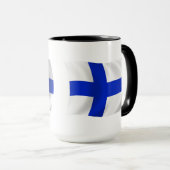 Finnland Flagge Tasse (VorderseiteRechts)