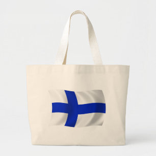 Finnland-Flagge Tragetasche